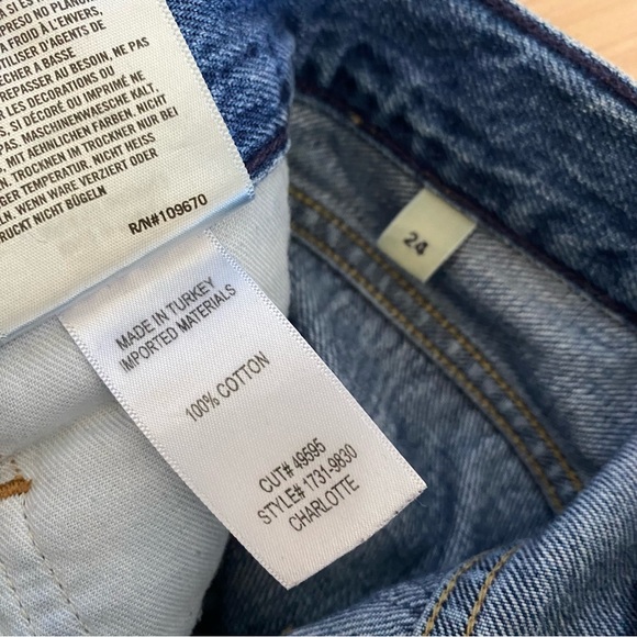 Citizens of humanity charlotte high rise straight jeans hold on indigo blue - Picture 14 of 16